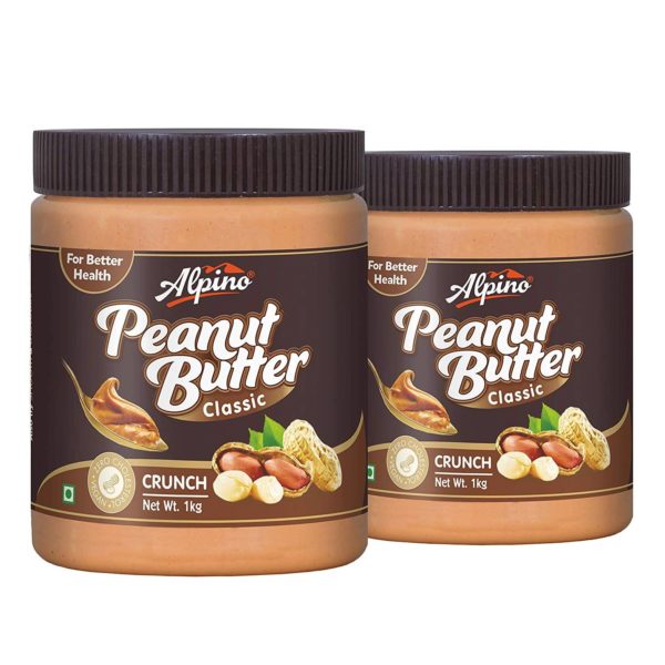 Alpino Classic Peanut Butter Crunch 2kg (1kg Pack of 2)
