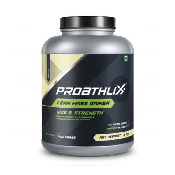 Proathlix High Carb Lean Mass Gainer 3Kg (Vanilla)