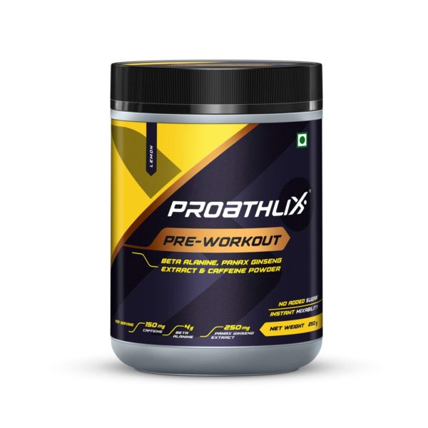 Proathlix Pre-Workout 250g, 29 Servings (Lemon)