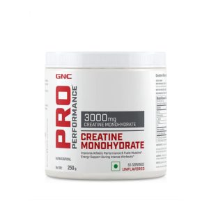 GNC Pro Performance Creatine Monohydrate 3000mg 250g 83Servings (Unflavoured)