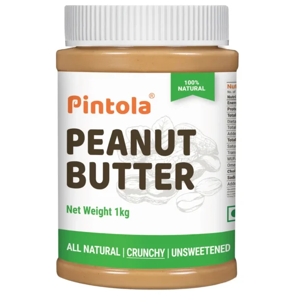 Pintola All Natural Peanut Butter Crunchy 1kg (Unsweetened)