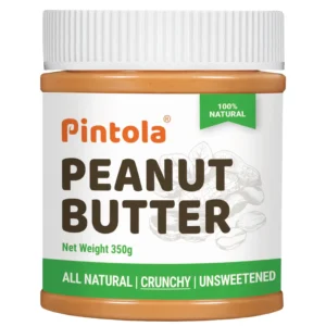 Pintola All Natural Peanut Butter Crunchy 350g (Pack of 1) (Unsweetened)