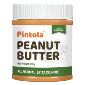 Pintola All Natural Peanut Butter Extra Crunchy 350g (Unsweetened)