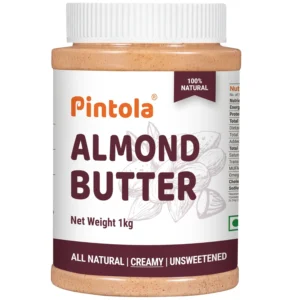 Pintola Almond Butter Creamy 1kg (Unsweetened)