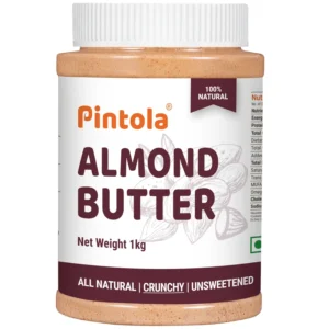 Pintola Almond Butter Crunchy 1kg (Unsweetened)