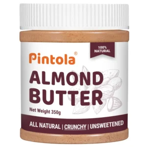Pintola Almond Butter Crunchy 350g (Unsweetened)