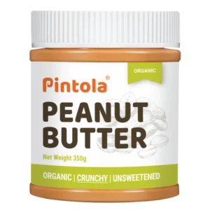 Pintola Organic Peanut Butter Crunchy 350g (Unsweetened)